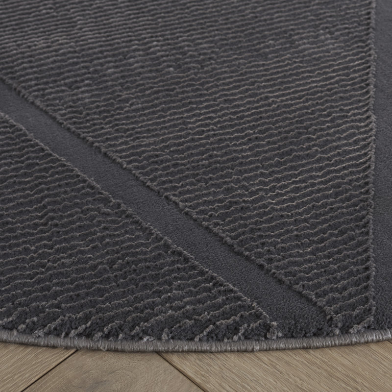 Ilyess Performance Geometric Rug, Round 6'7"