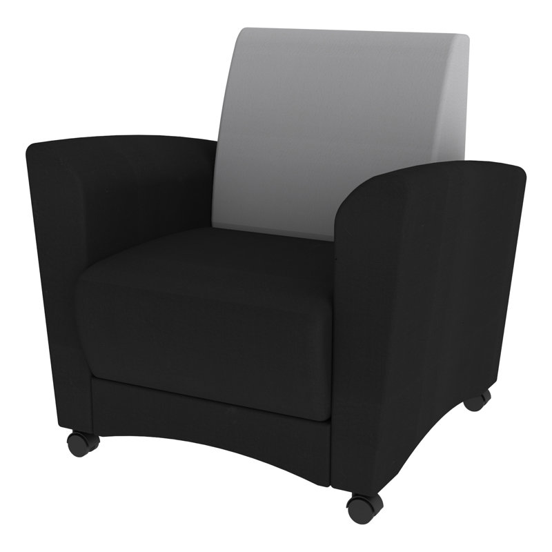 Chaise rembourrée Pro Series, Noir / gris