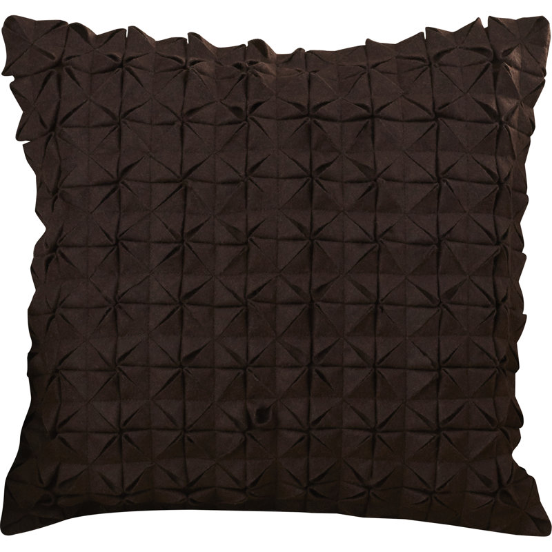 Throw Pillow, 22" H x 22" W x 4" D, Burgundy