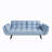 Kuebbing 74'' Velvet Convertible Sofa-162008041