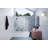 Halo 51 in. x 58 in. Fully Frameless Glass Hinge Bathtub Door-88146274