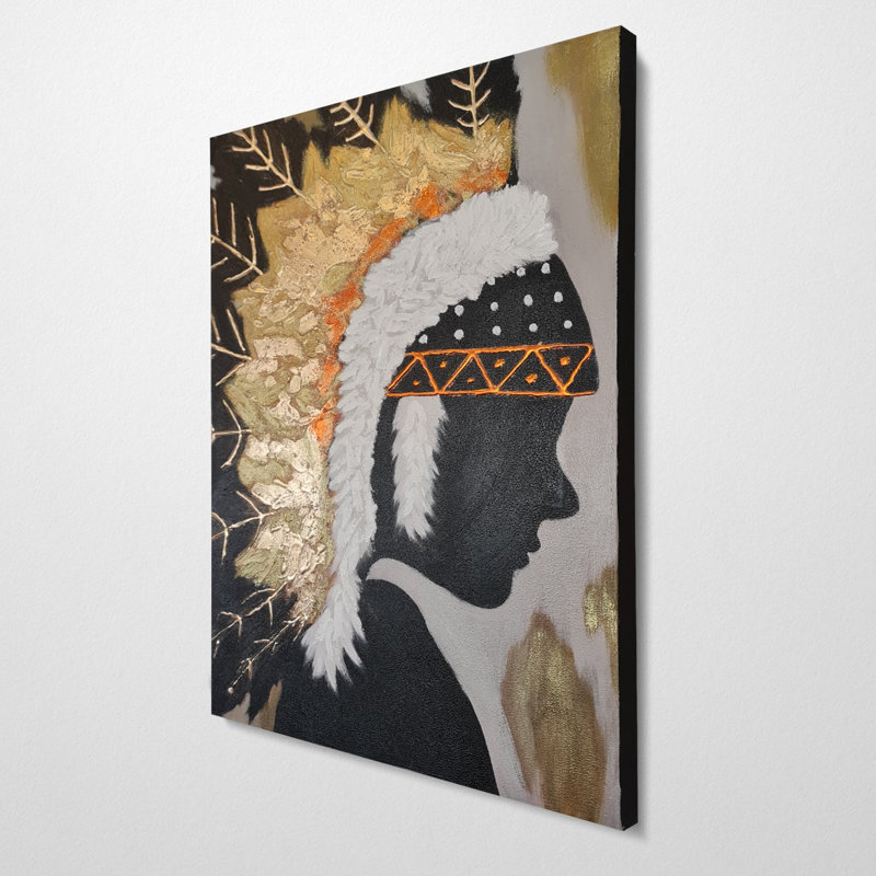 Elena - peinture sur toile tendue, L 20 po x H 20 po