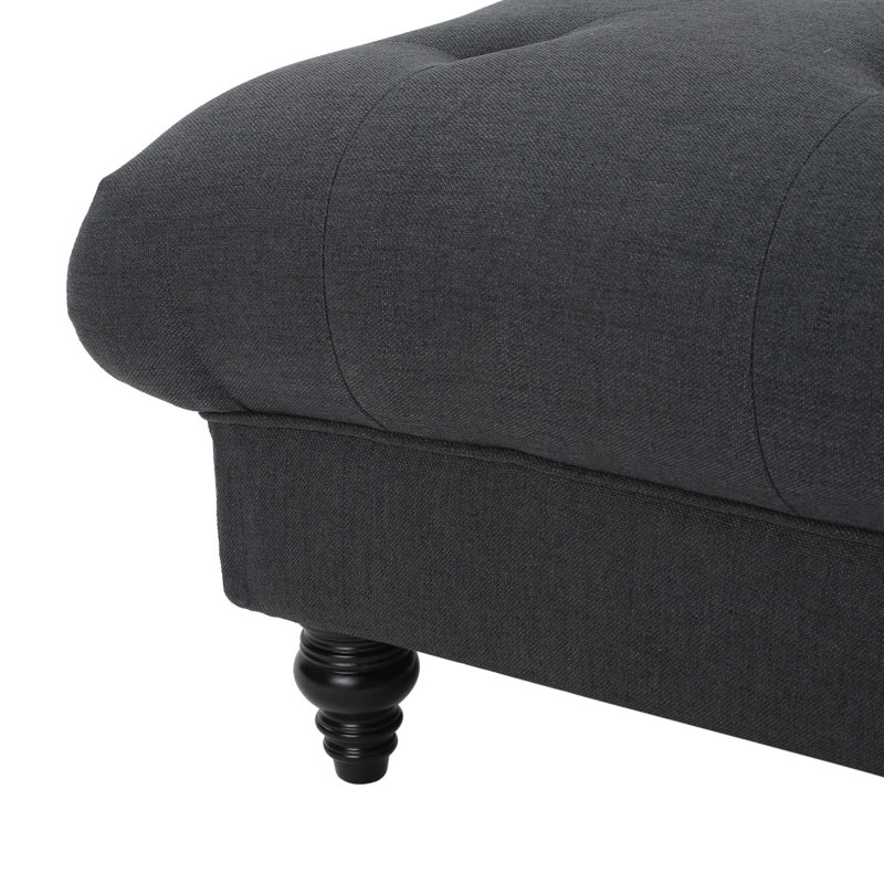OTTOMAN TUFÉ DE Madrid KD, Gris foncé