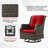 7-Person Seating Group With Fire Pit And Cushions-1458834819