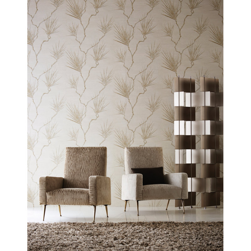 Peninsula Palm Wallpaper, Parchment