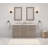 Hugo 60'' Double Bathroom Vanity with Carrara Marble Top-781705960