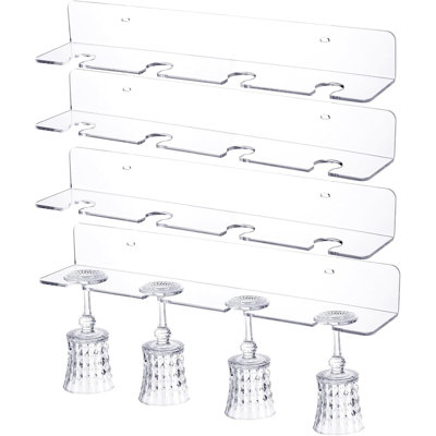Champagne Wall Hanger Transparent Wine Glass Stand