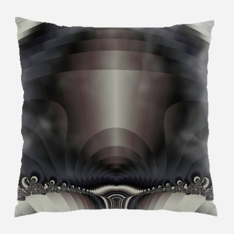 Abstract Microsuede Reversible Throw Pillow