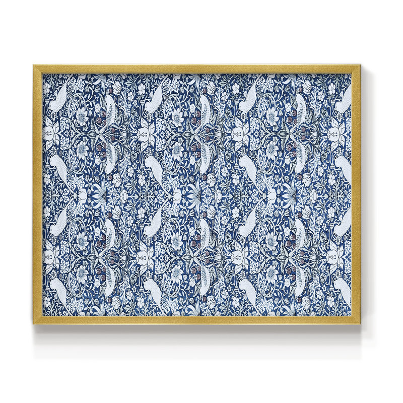 Vintage Abstract -LV -Framed Print - Restickable