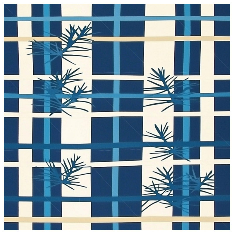 Coussin Plaid, 16 po x 16 po