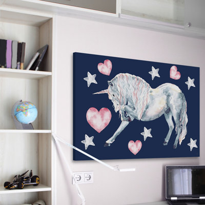 Crozier Crozier Superstar Unicorn - No Frame Print on Canvas