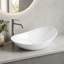 Lavabo de salle de bain ovale en céramique 24 po