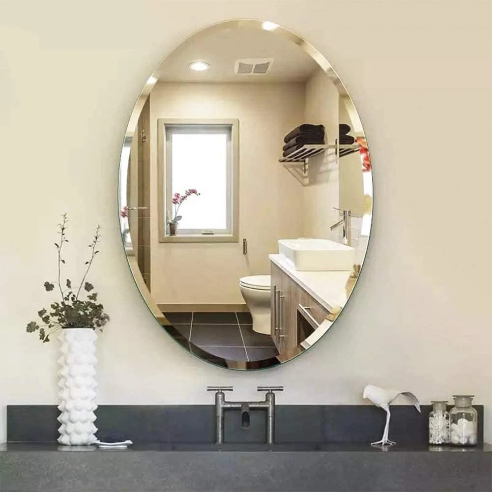 Akeel Flat Wall Mirror Ebern Designs 