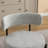 3 Dining - Round Table And 2 Boucle Chairs Luxury Materials With Curved Design