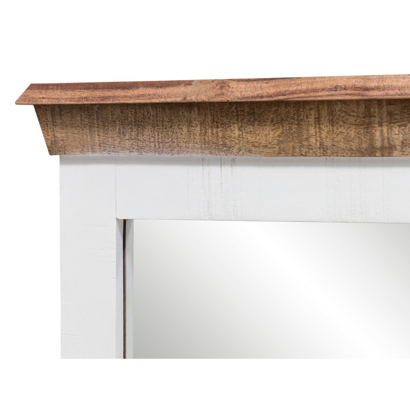 Camerton Wood Flat Wall Mirror