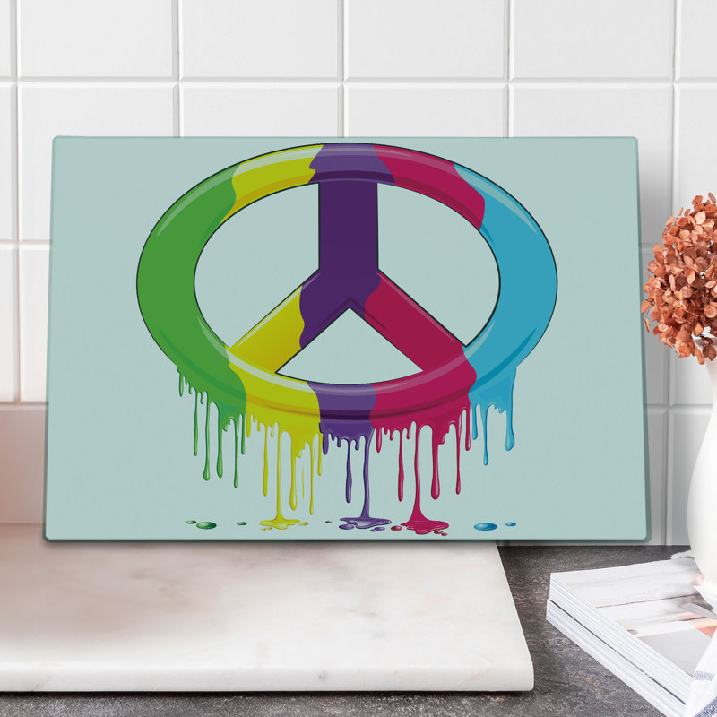 Multicolore planche à découper Ambesonne Hippie