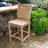 Teak Patio Dining Set with Rectangular Table-1234020143
