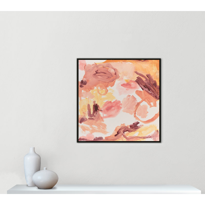 «Living In A Dream Square» par Marisol Evora, H 37,5 po x l 37,5 po, Espresso