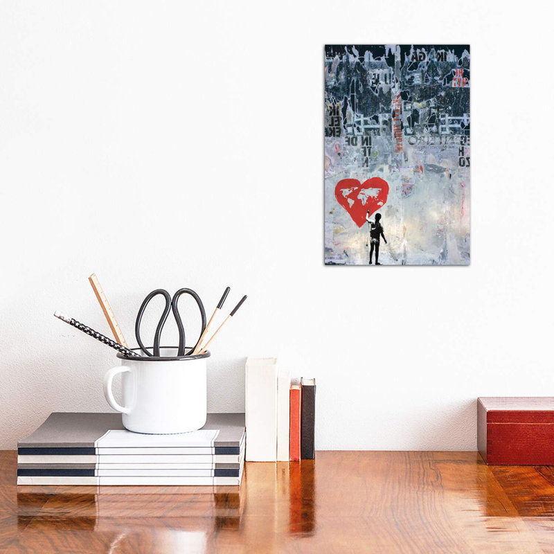 «Wild World» - Impression, H 18 po x l 26 po x P 1,5 po, Toile tendue