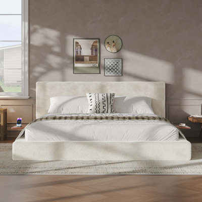 Airframe Bed Frame with Adjustable Sliding Side Table