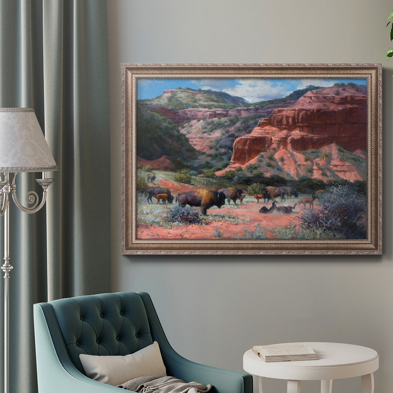 Caprock Canyon - Peinture sur toile encadrée, H 16 po x l 20 po