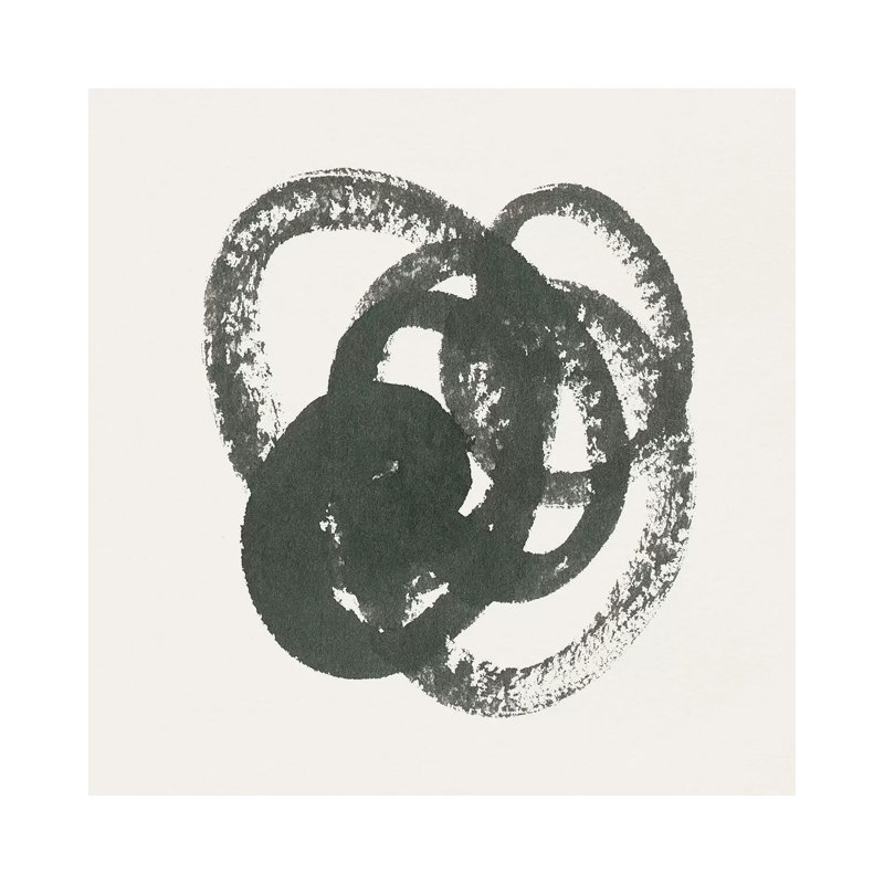 Scribbly Black II by Moira Hershey - Wrapped Canvas Print, 30.48 cm H x 30.48 cm W