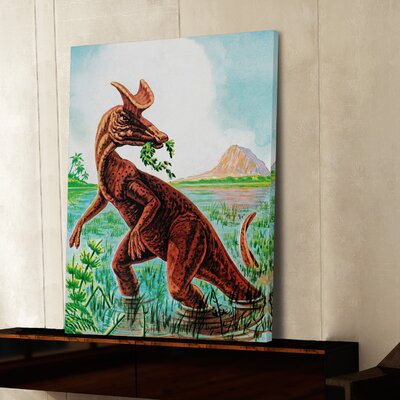 Lambeosaurus' Painting Print on Wrapped Canvas -  Marmont Hill, MH-KIDCUR-79-C-24