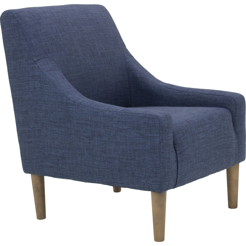 Shea Fabric Upholstered Armchair, Jitterbug Navy Performance Basketweave