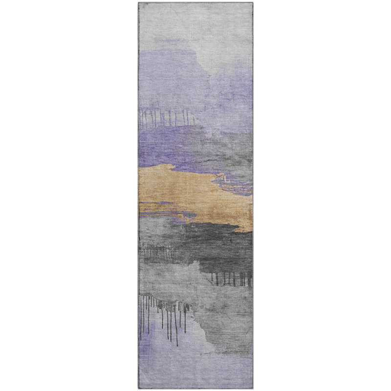 Premium Machine Washable Fairwood AMF1880 Modern Rug, Runner 2'3" x 7'6"