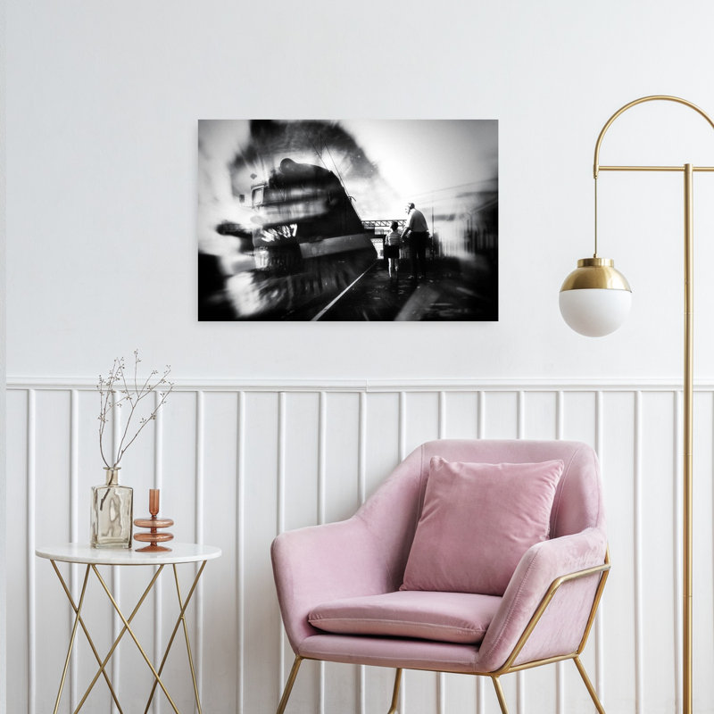 Nostalgic Steam Train Journey Classic Surreal Vintage Wall Art Print 1 Piece Wrapped Canvas Wall Art, 60.96cm H x 91.44cm W