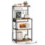 Kitchen Bakers Rack With Power Outlet, 4-Tier Coffee Bar With Adjustable Shelf, Microwave Stand, Paper Towel Holder, 40 X 60 X 140 Cm-1080623565