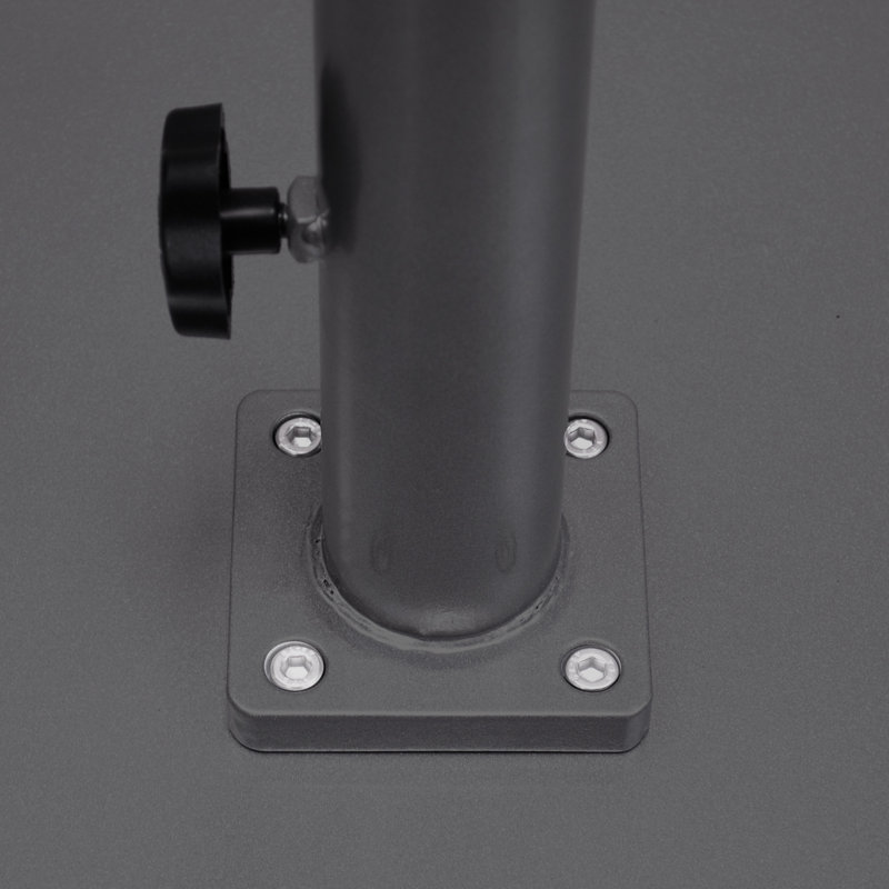 Base de parasol autoportante Islais, H 14 po x l 24 po x P 24 po, Noir