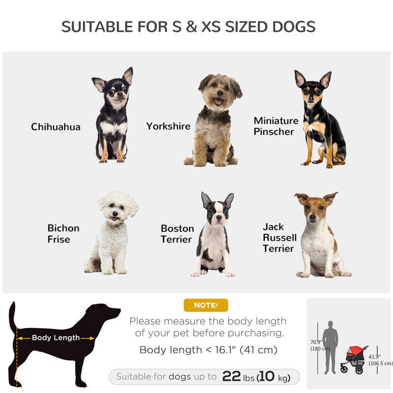 Foldable Pet Jogger Stroller