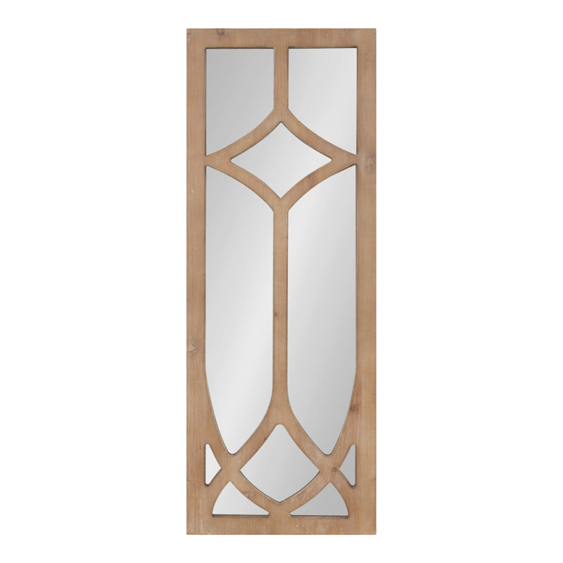 Pierette Framed Wall Mirror 16x42 Natural