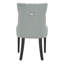 Chaise d'appoint rembourrée en lin et capitonnée Dann-1509460010