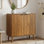 Armoire d'appoint en noyer de ferme avec portes à lattes