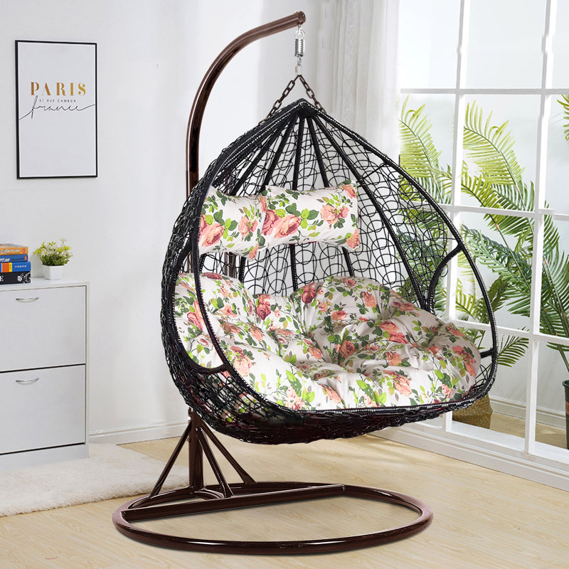 Quinnesec Double Swing Chair with Stand