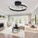 Chardee 20" Flush Mounted Six Speeds Dimmable Modern LED Ceiling Fan with Remote and Light Kit Included
