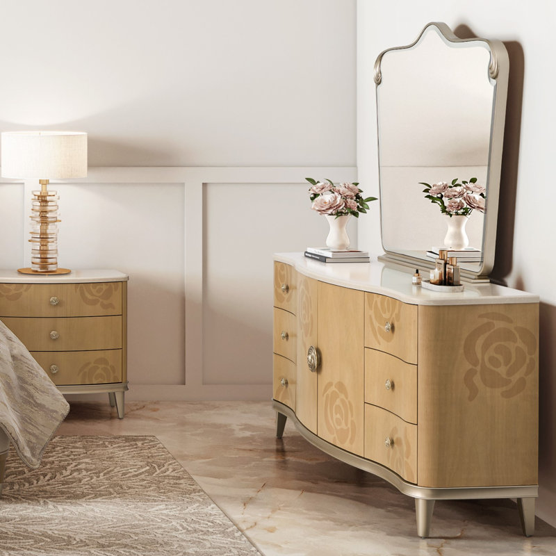 Camellia Field Caramel 6 - Drawer Dresser