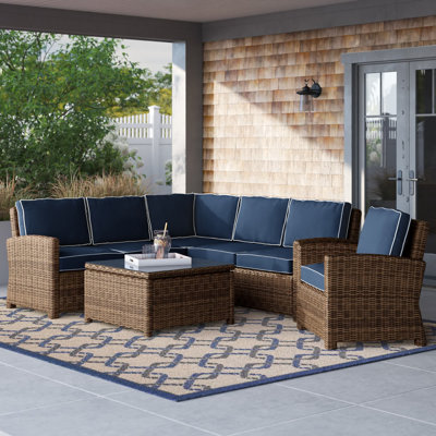 Modular Patio Conversation Set with Cushions