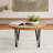 Elm Wood Round Coffee Table