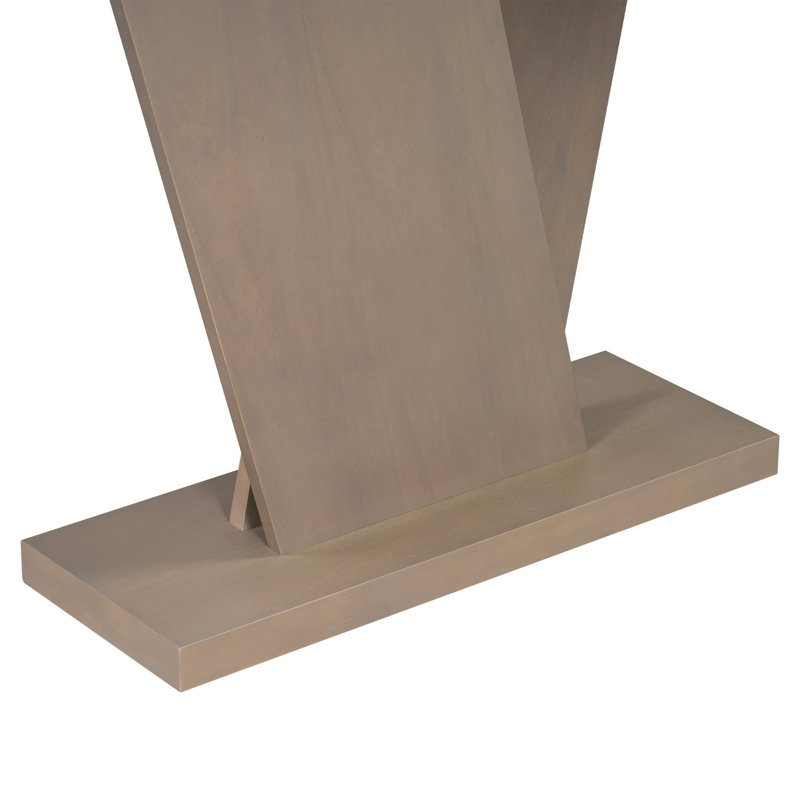 Canapé console en bois 59,8 po Emilio, Taupe
