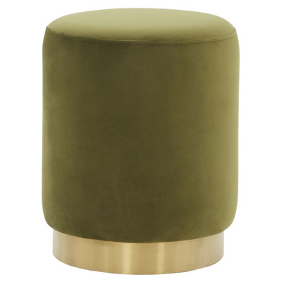 Skye Velvet Ottoman