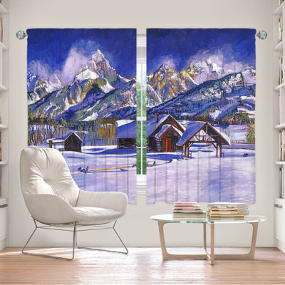 Rideau simple obscurcissant avec passe-tringle Delaughter