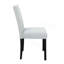 Table de salle à manger noire et (4) chaises de salle à manger argentées