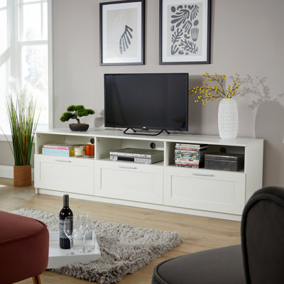 Siniya 3 Drawer Gloss TV Stand