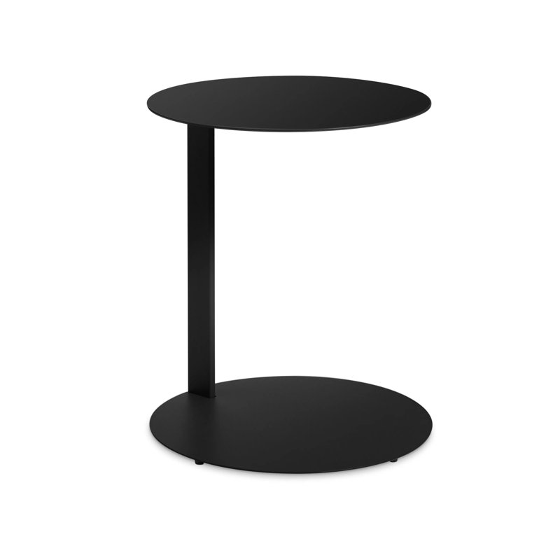 Note End Table, Black, 21.8" H x 16" W x 16" D