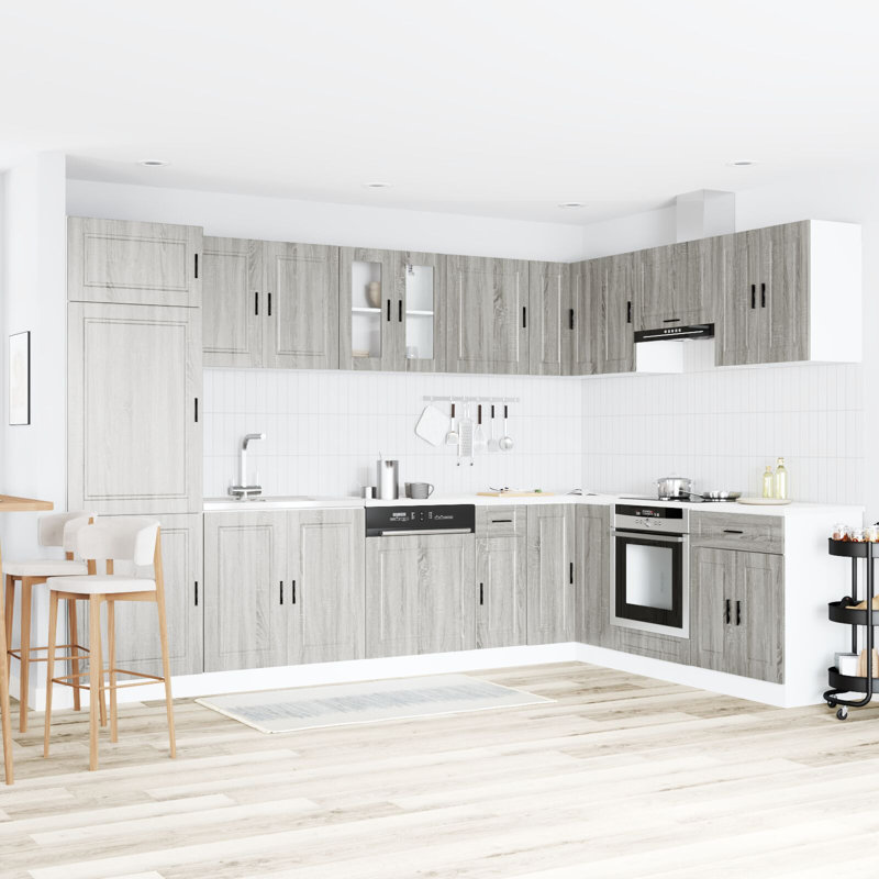 Porto Sink Base Cabinet Porto, Grey Sonoma