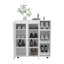 Range-chaussures Houck avec 3 tablettes latérales, rangement compact pour chaussures, bottes et accessoires