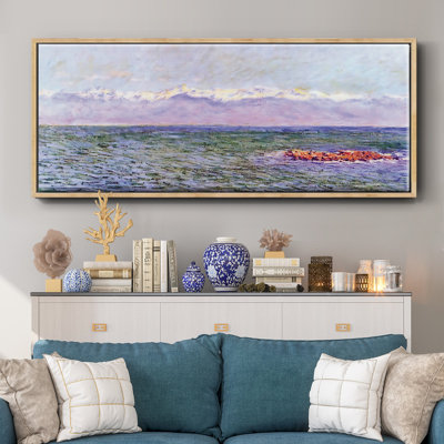 The Sea and the Alps, 1888 - Framed Canvas